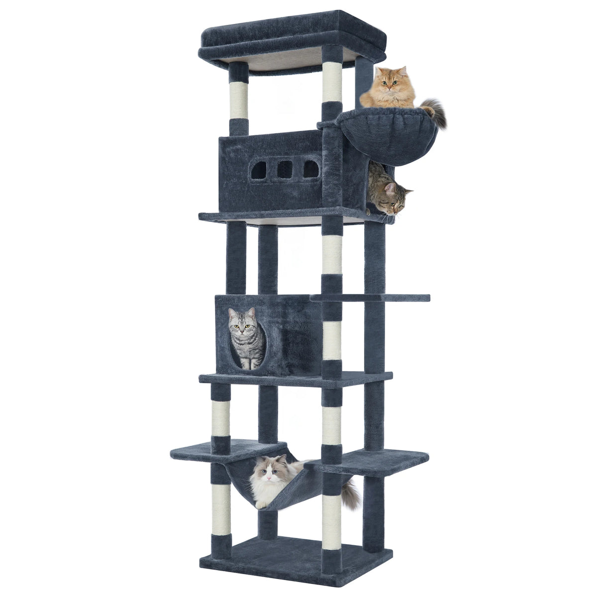 Arbre à Chat XXL 210 cm avec Hamac - Oscar