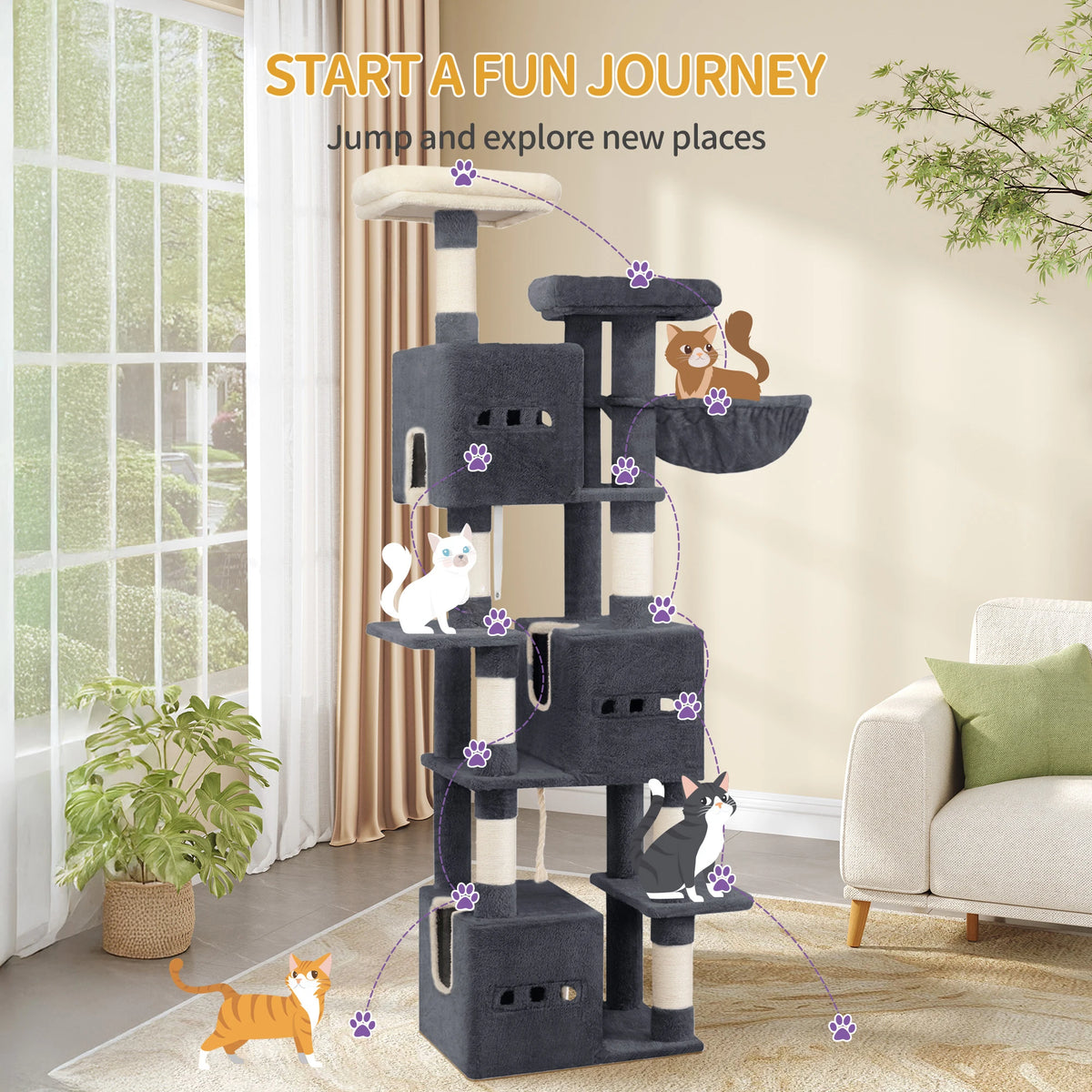 Arbre à Chat 193 cm – vue 2