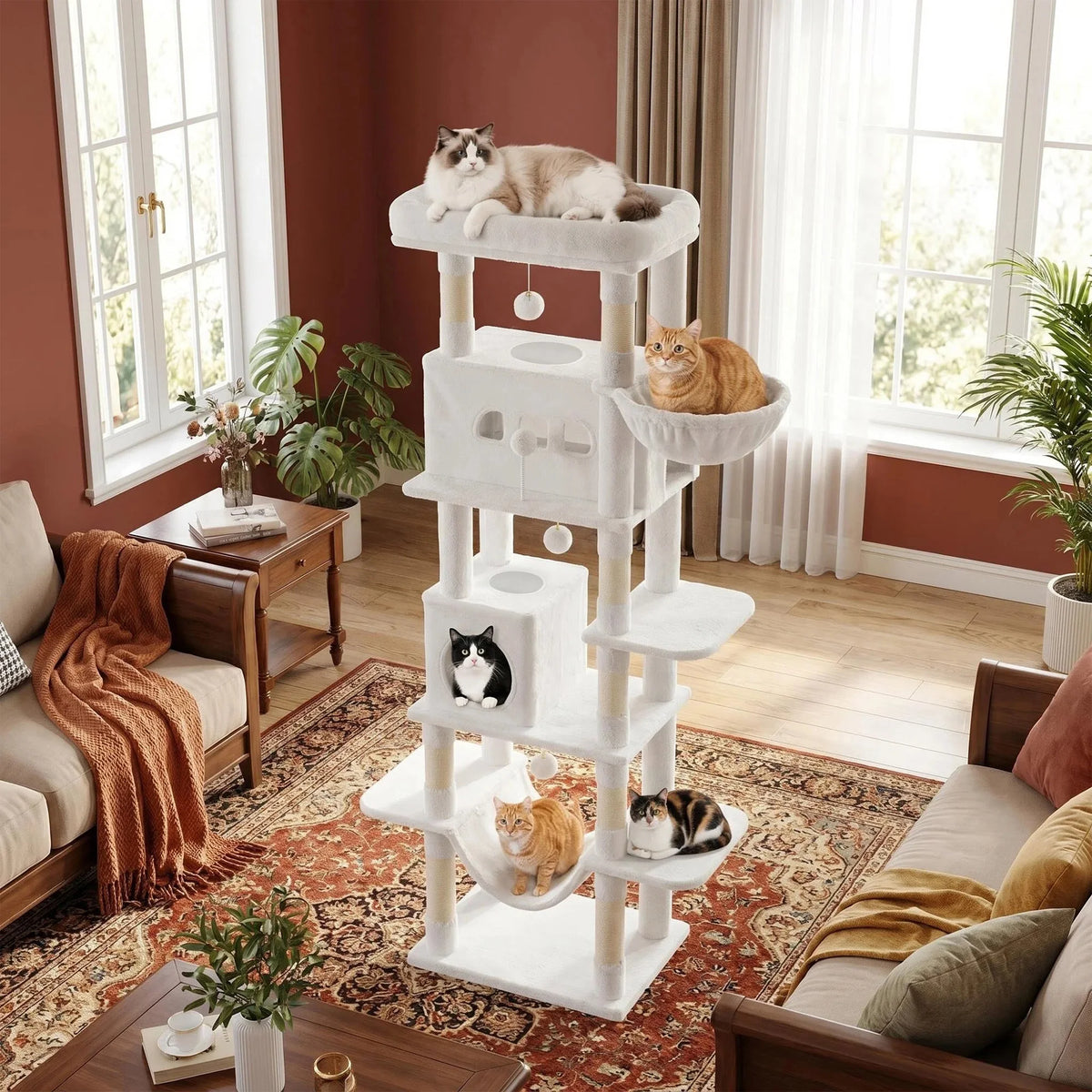 Arbre à Chat 210 cm avec Hamac – vue 6