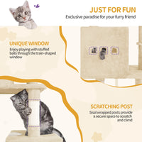 Arbre à Chat XXL 193 cm Beige – vue 3