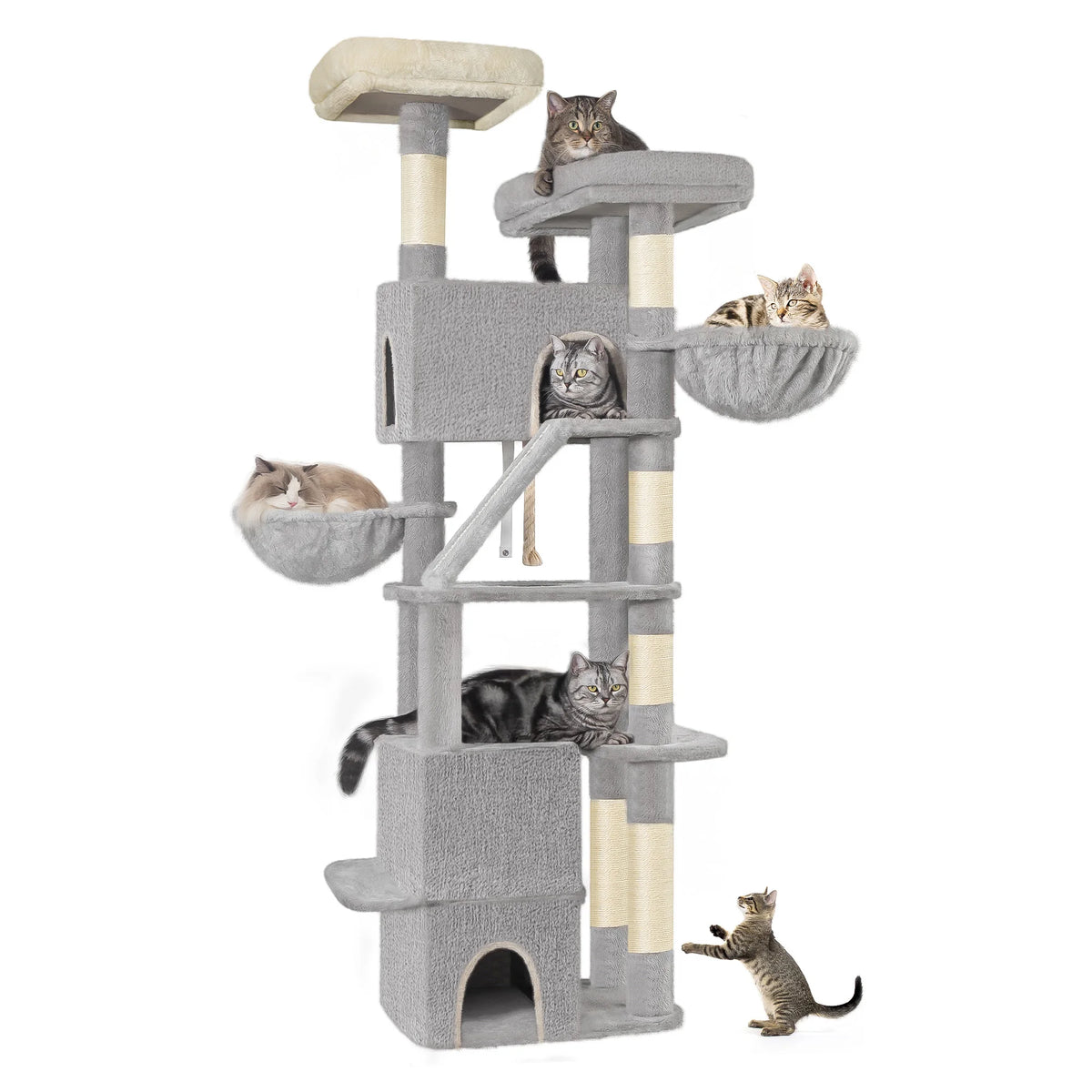Arbre à Chat 185 cm avec 3 Niches - Simba
