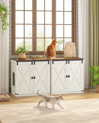 Meuble Litière Chat avec Rangement