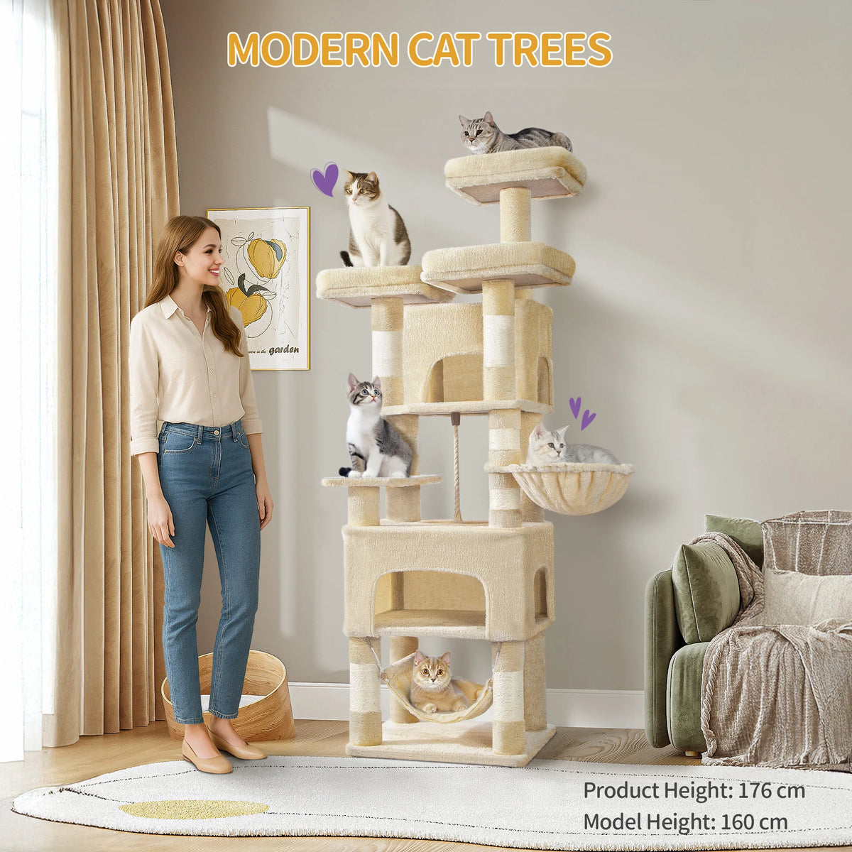 Arbre à Chat XL 176 cm – vue 5