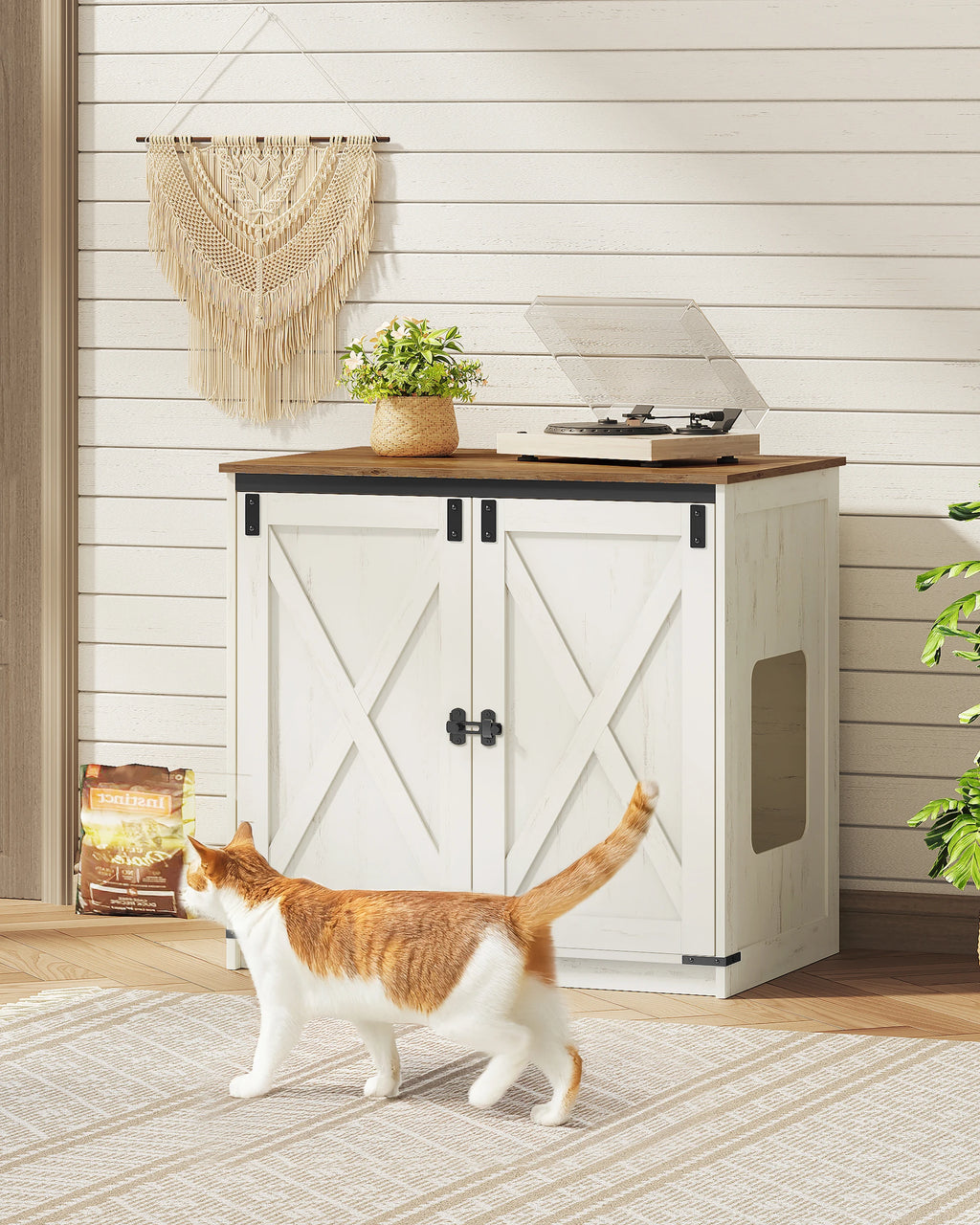 Meuble Litière Chat avec Rangement – vue 5