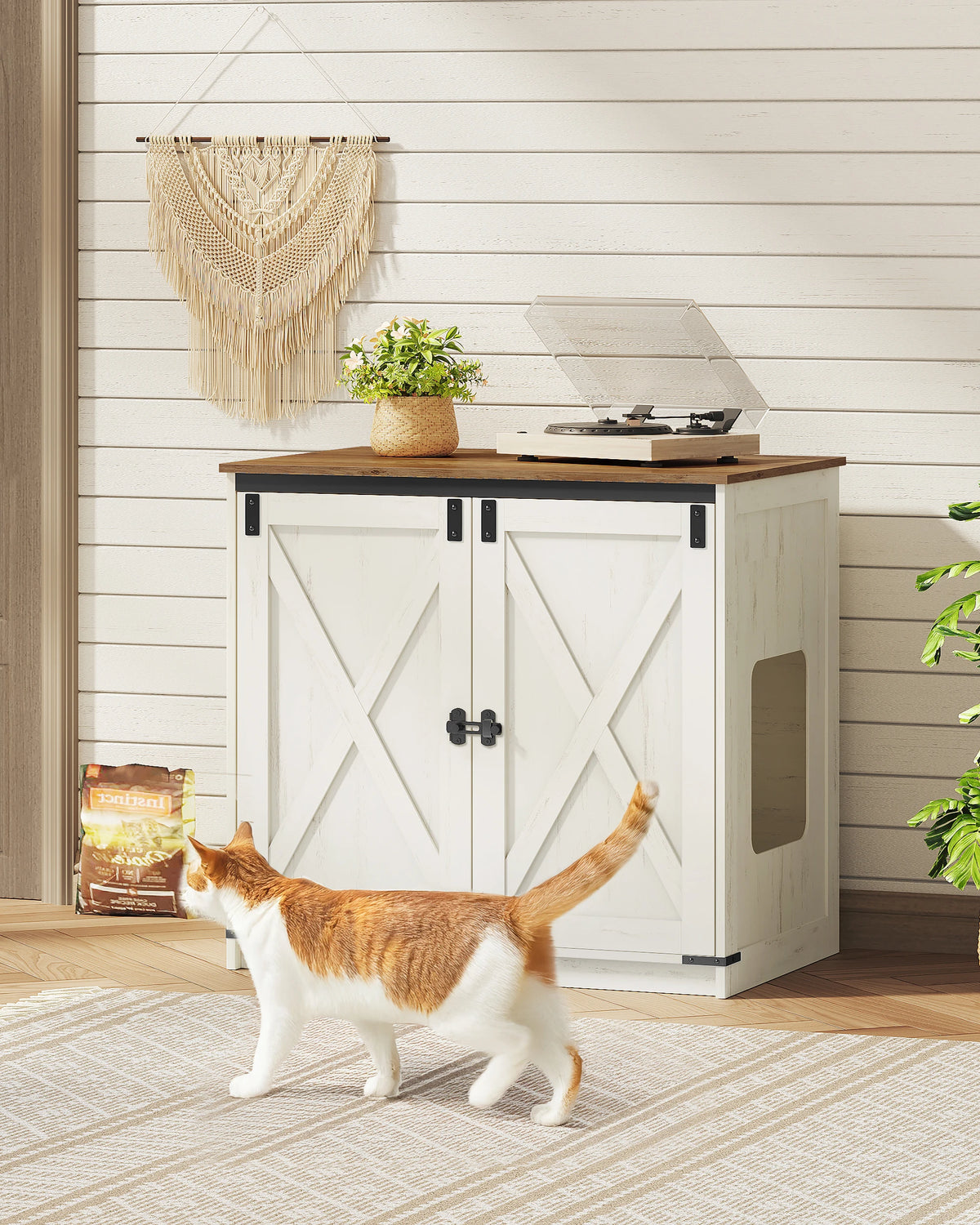 Meuble Litière Chat avec Rangement – vue 5