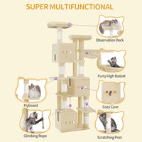 Arbre à Chat XXL 193 cm Beige – vue 5
