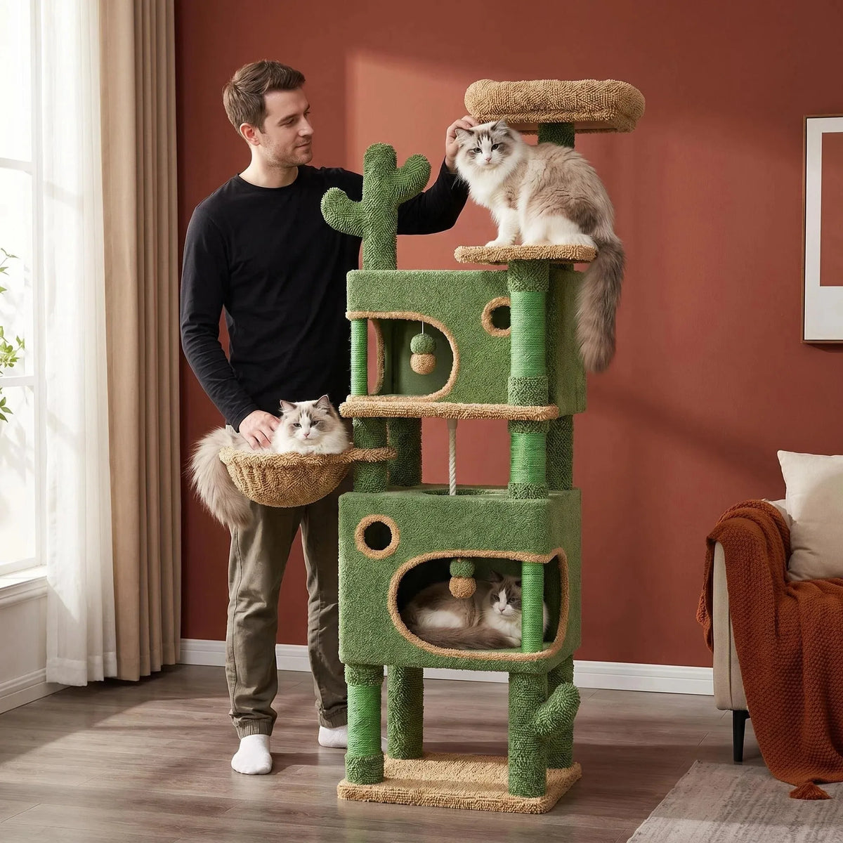 Arbre à Chat Cactus 165 cm – vue 5