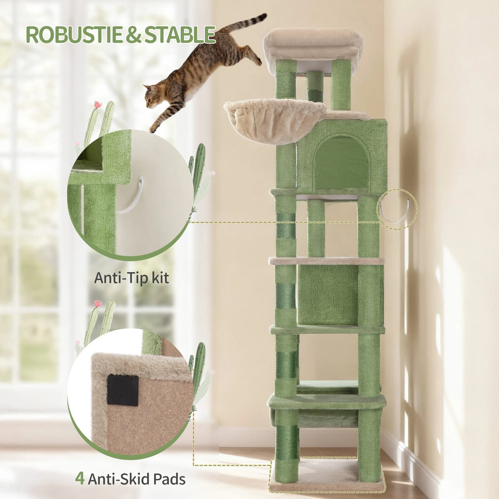 Arbre à Chat 170 cm Vert – vue 3