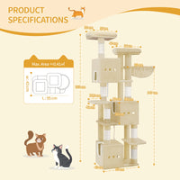 Arbre à Chat XXL 193 cm Beige – vue 6