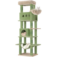 Arbre à Chat Vert 170 cm avec Hamac - Olive