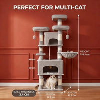 Arbre à Chat 156 cm avec 2 Niches - Maya