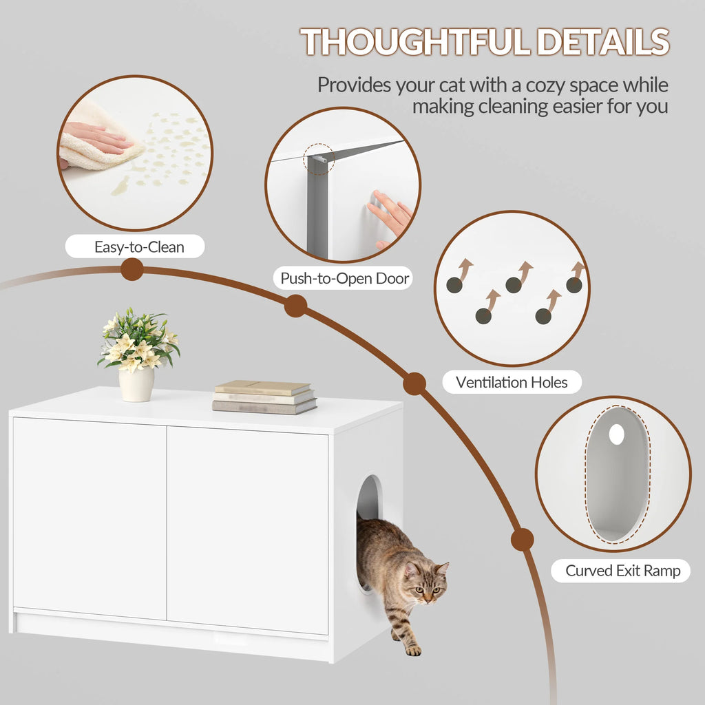 Meuble Litière Chat Minimaliste – vue 5