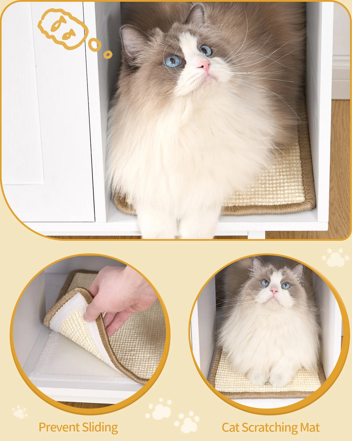 Meuble Litière Chat 50x80x61 cm – vue 5