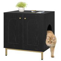 Meuble Litière Chat avec Entrée Latérale - Praline