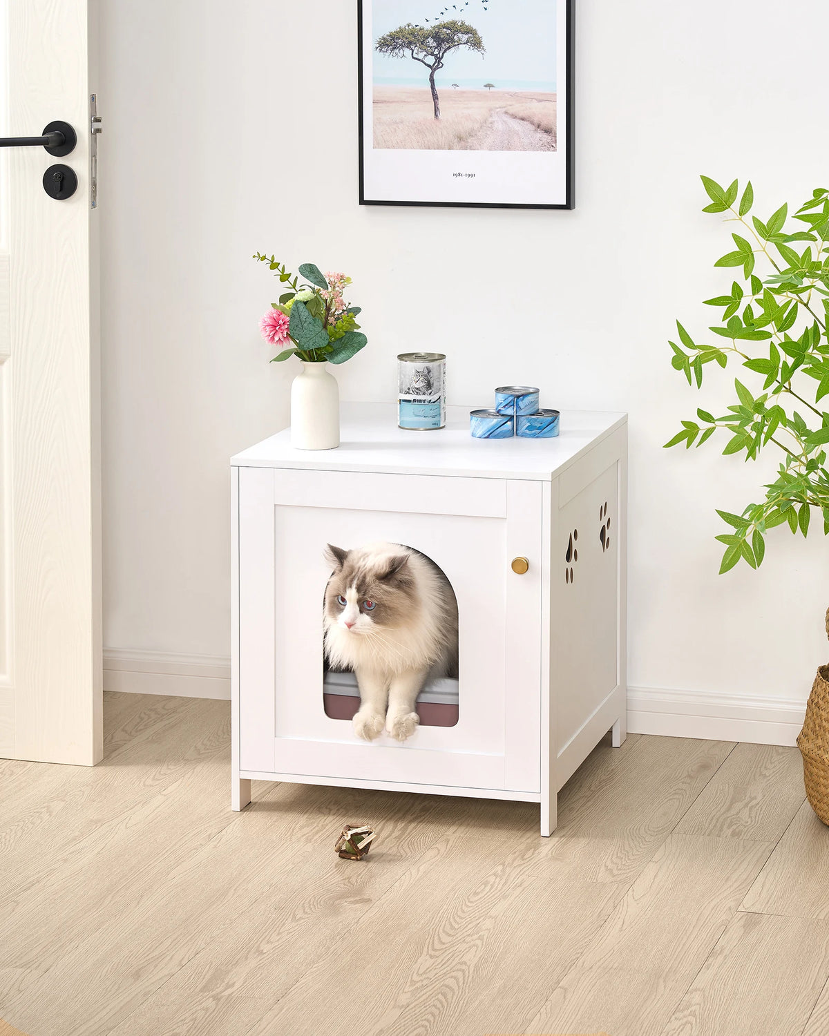 Meuble Litière Chat 52 cm